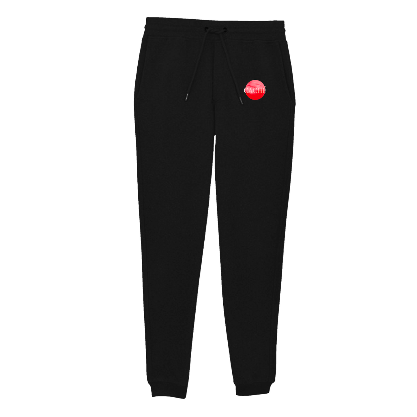 Japan Collection: Red Sun Joggers — Black, front